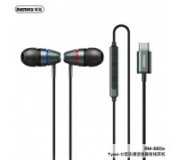 Навушники REMAX Type-C Metal Wired Earphone for Music & Call RM-660a