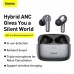 Навушники Bluetooth BASEUS SIMU ANC True Wireless Earphones S2 | 42/480mAh, 6/24Hours (NGS2-02)