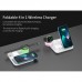 Бездротова зарядка Qi 4in1 Wireless Charger RGB X499 | Phone/Watch/Earphones, 15W Max|