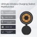 Бездротова зарядка Qi 2 in 1 Transparent Magnetic Wireless Charger Q4A 15W, Phone/AirPods|