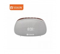 Портативна колонка Bluetooth YISON TWS LED Clock WS-1 |AUX/FM/BT5.0, 2*5W|
