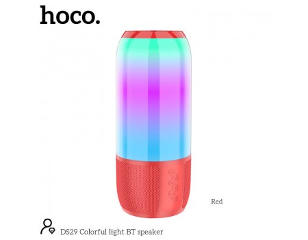 Портативна Bluetooth колонка HOCO Colorful light BT speaker DS29 | BT5.0, AUX, FM, TF, USB |