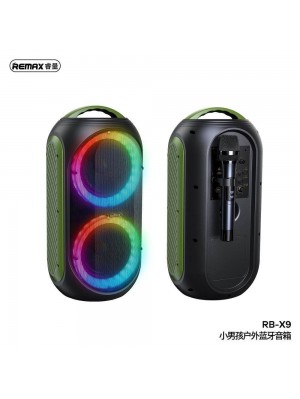 Портативна колонка-караоке REMAX Little Boy RGB LED Outdoor Wireless Speaker RB-X9 30W,BT5.0, TF, USB, 2.5Hours|