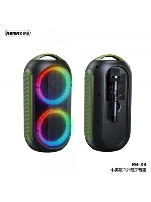 Портативная колонка-караоке REMAX Little Boy RGB LED Outdoor Wireless Speaker RB-X9 |30W,BT5.0, TF, USB,  2.5Hours|