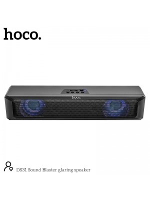 Портативна Bluetooth колонка HOCO Sound Blaster Glaring Speaker RGB DS31 | BT5.0, TF, 2x3W, 1Hour |