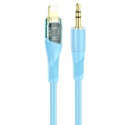 Кабель HOCO 3.5mm для освітлення Transparent Discovery Edition Digital audio conversion cable UPA25 |1M|