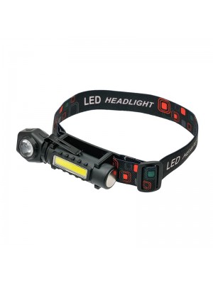 Ліхтарик налобний LED RL-211 Type-C, XPE LED+COB, Magnetic fix torch
