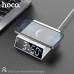 Настільний LED смарт-годинник з Qi Charger HOCO DCK1 |Alarm/Watch/Qi Charger, 10W|
