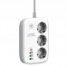Подовжувач мережевий Ldnio з Wi-Fi SEW3452 | 3USB/1Type-C, 3Sockets. QC/PD, 30W/10A, 2м EU Plug|