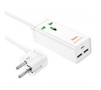 Подовжувач HOCO Talent Desktop Charger AC9A | 2USB/Type-C, PD/QC, 30W/10A |