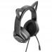 Наушники HOCO Cute cat luminous cat ear gaming headphones W107