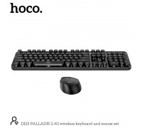 Набір Миша та клавіатура HOCO PALLADIS 2.4G бездротова клавіатура та інструмент Set DI25 (Ukr/Ru/En)
