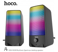 Комп'ютерні стовпчики HOCO RGB Rhythmic Spectrum desktop speaker DS14 | 10W, AUX, Mic |