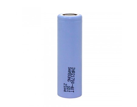 Аккумулятор 21700 Li-Ion Samsung INR21700-40T 4000mAh, 35A, 4.2/3.6/2.5V, Cyan, 2 шт в упаковке, цена за 1 шт