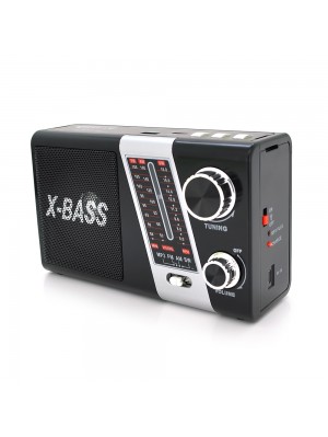 Радиоприемник YG-851BT+Solar, AM/FM, встроенный аккум, Mix color, Box