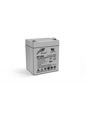 Акумуляторна батарея AGM RITAR RT1250, Gray Case, 12V 5.0Ah ( 90 х70 х 101 (107) ) Q10