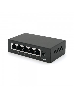 POE коммутатор Merlion 4 POE 10/100+1 RJ45 10/100 внешний блок питания 52V 0,92A