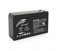 Акумуляторна батарея AGM RITAR RT1250BL, Black Case, 12V 5.0Ah ( 150 х 50 х 93 ) Q10