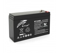 Аккумуляторная батарея AGM RITAR RT1250BL, Black Case, 12V 5.0Ah ( 150 х 50 х 93 ) Q10