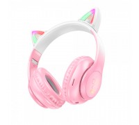 Беспроводные Bluetooth наушники HOCO W42, White/Pink, Box