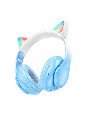 Беспроводные Bluetooth наушники HOCO W42, White/Blue, Box