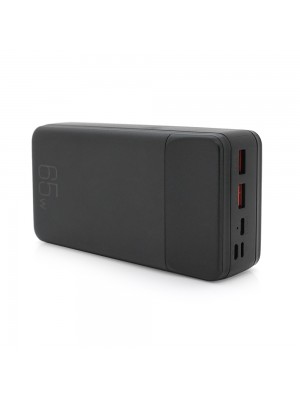 PowerBank XO-PR201 30000mAh, Input: (2xType-C), Output: (2хUSB, 2хType-C), PD65W для Laptop, plastic, Black