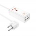 Сетевой фильтр HOCO AC10A на 1 розетку + 2 USB+ 2 USB-C, 65W, кабель 1,5м, 220В, White, Box