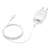 Набор СЗУ 110-240V HOCO C73A+ кабель Type-C, 2xUSB, 2.4A, кабель 1м, White, Blister