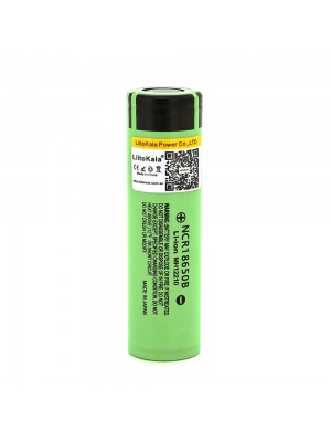 Аккумулятор 18650 Li-Ion LiitoKala Lii-34B, 3400mAh (3200-3400mAh), 3.7V (2.75-4.2V), Green, PVC BOX