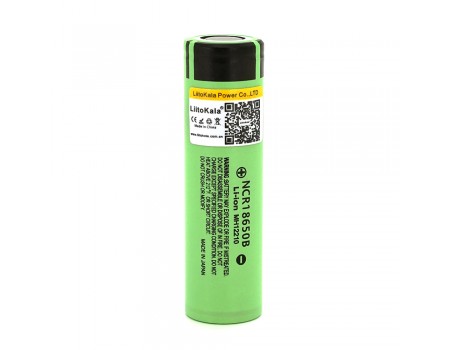 Аккумулятор 18650 Li-Ion LiitoKala Lii-34B, 3400mAh (3200-3400mAh), 3.7V (2.75-4.2V), Green, PVC BOX