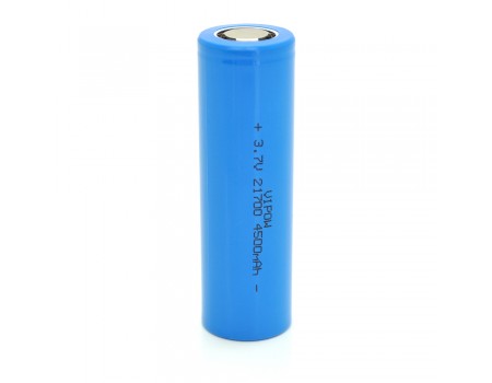 Аккумулятор 21700 Li-Ion Vipow ICR21700 FlatTop, 4500mAh, 3.7V, Blue Q50/500