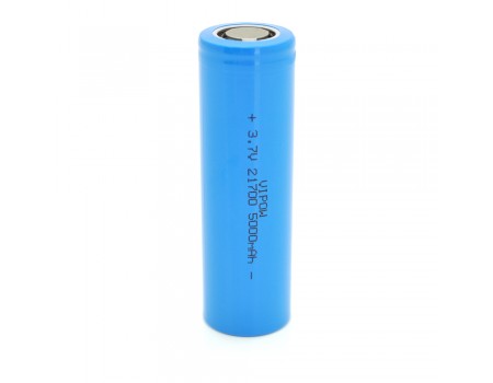 Аккумулятор 21700 Li-Ion Vipow ICR21700 FlatTop, 5000mAh, 3.7V, Blue Q50/500