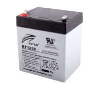 Акумуляторна батарея AGM RITAR RT1255, Black Case, 12V 5.5Ah (90 х 70 х 101 (107)) Q10