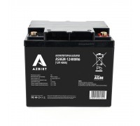 Акумулятор AZBIST Super AGM ASAGM-12400M6, Black Case, 12V 40.0Ah (198x166x171) Q1
