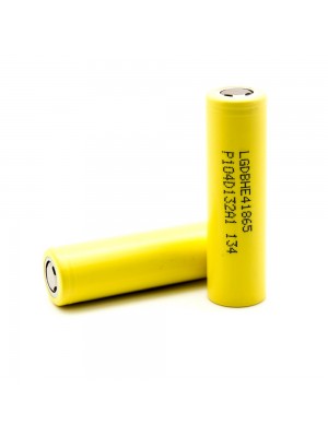 Аккумулятор 18650 Li-Ion LG LGDBHE41865-HE4, 2500mAh, 35A, 4.2/3.7/2.5V, YELLOW, 2 шт в упаковке, цена за 1 шт