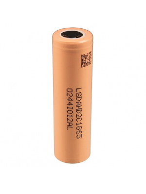 Аккумулятор 18650 Li-Ion LG LGDAHD2C1865, 2100mAh, 25A, 4.2/3.7/2.5V, BEIGE, PVC BOX, 2 шт в упаковке, цена за 1 шт