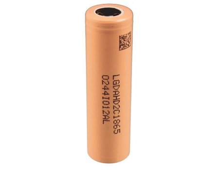 Аккумулятор 18650 Li-Ion LG LGDAHD2C1865, 2100mAh, 25A, 4.2/3.7/2.5V, BEIGE, PVC BOX, 2 шт в упаковке, цена за 1 шт