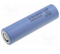 Аккумулятор 18650 Li-Ion Samsung ICR18650-22P, 2200mAh, 10A, 4.2/3.62/2.75V, Blue, 2 шт в упаковке, цена за 1 шт