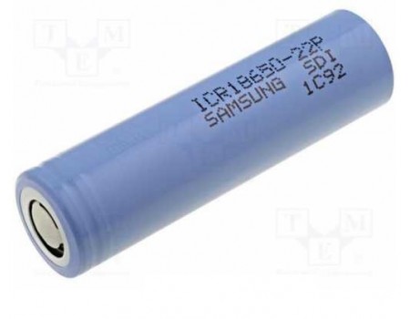 Аккумулятор 18650 Li-Ion Samsung ICR18650-22P, 2200mAh, 10A, 4.2/3.62/2.75V, Blue, 2 шт в упаковке, цена за 1 шт