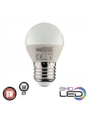 Лампа шаровая ELITE SMD LED 6W 4200K Е27 480Lm 175-250V