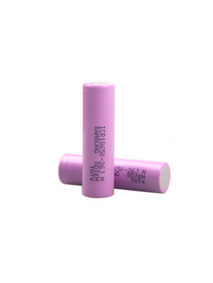 Аккумулятор 18650 Li-Ion Samsung ICR18650-26J, 2600mAh, 5.2A, 4.2/3.6/2.5V, PINK, 2 шт в упаковке, цена за 1 шт