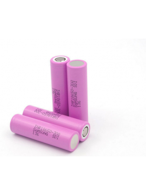 Аккумулятор 18650 Li-Ion Samsung INR18650-30Q, 3000mAh, 30A, 4.2/3.6/2.5V, PINK, 2 шт в упаковке, цена за 1 шт