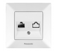 Розетка Panasonic Arkedia Slim компьютерная RJ45 CAT5e, белая