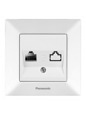 Розетка Panasonic Arkedia Slim компьютерная RJ45 CAT5e, белая