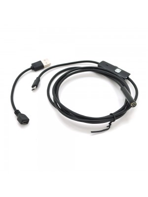 2  in 1  MicroUSB/PC HD эндоскоп, мини камера 7.0 mm, мягкий провод, 1,5м