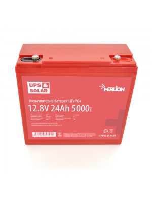 Літій-залізо-фосфатний аккумулятор Merlion LiFePO4 12.8V 24AH (4S4P/BMS-30A), (166x175x125) for UPS, до 5000 циклів, Q6