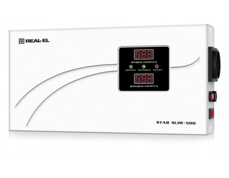 Стабілізатор REAL-EL STAB SLIM-500 White