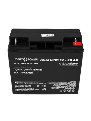 Акумуляторна батарея LogicPower LPM 12V 20AH (LPM 12 - 20 AH) AGM