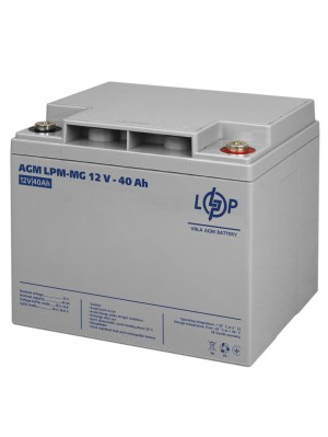 Акумуляторна батарея LogicPower 12V 40AH (LPM-MG 12 - 40 AH) AGM мультигель