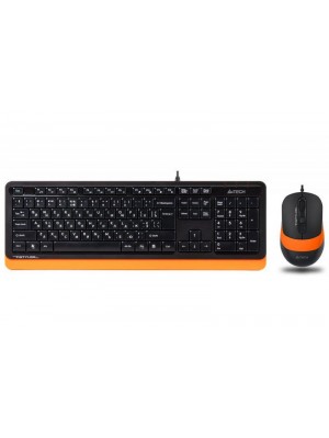 Комплект (клавиатура, мышь) A4Tech F1010 Black/Orange USB